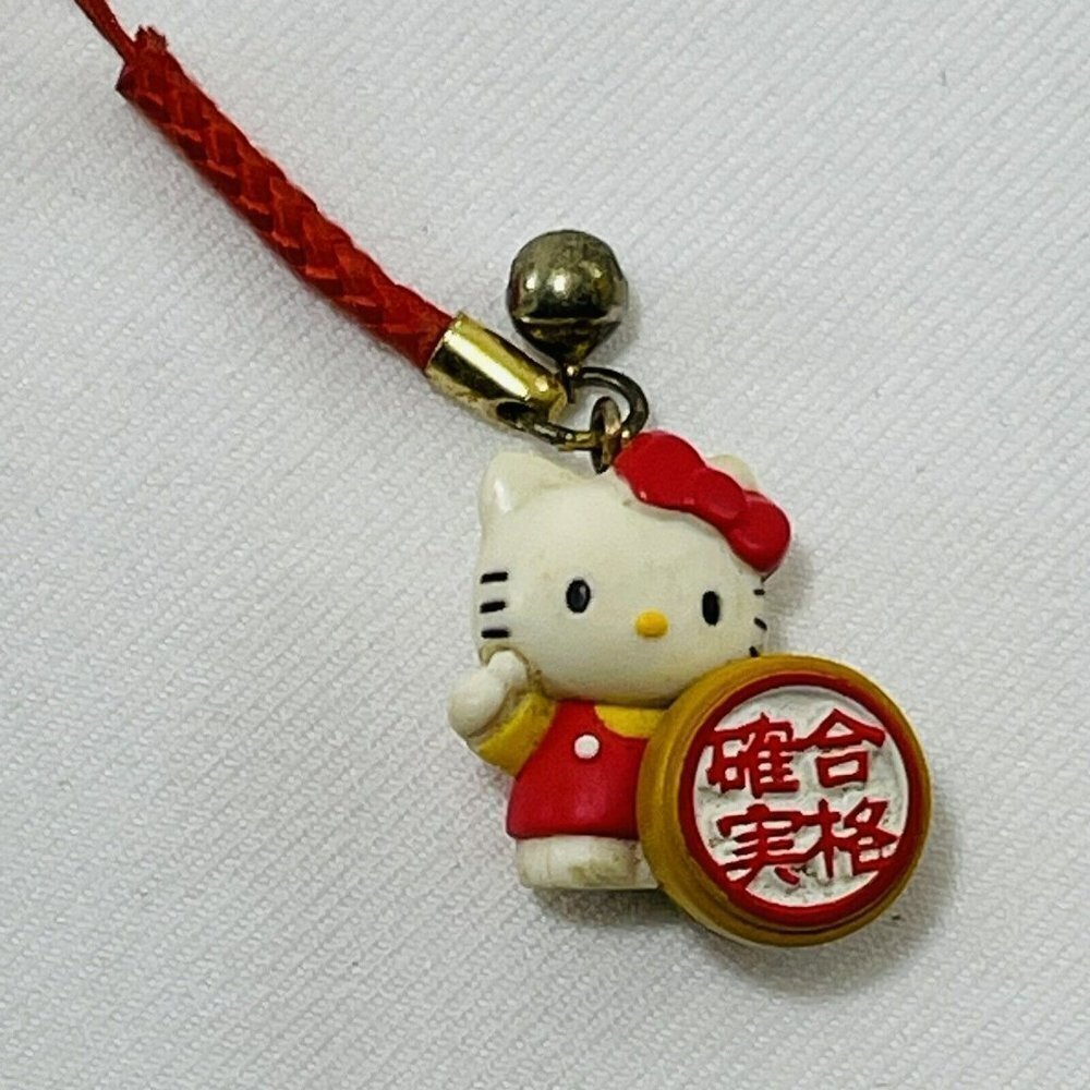 Sanrio Hello Kitty Keychain Hangtag Figure Confirmation Approve Ink Stamp Charm